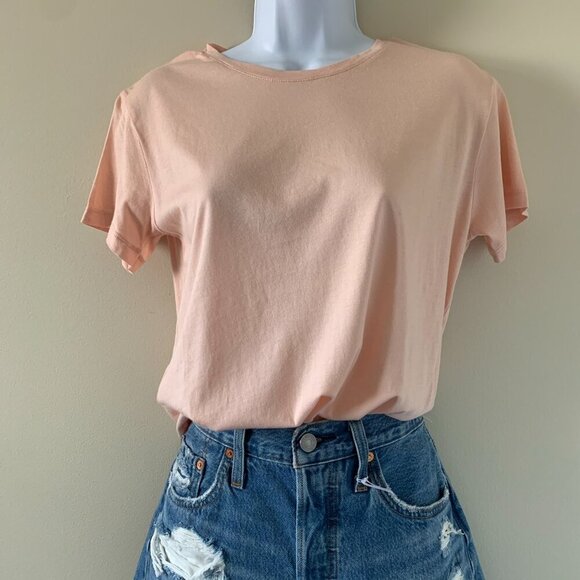 Aritzia Sunday Best Women's T-shirt Short sleeve crew neck Pink Size XS - Picture 7 of 12